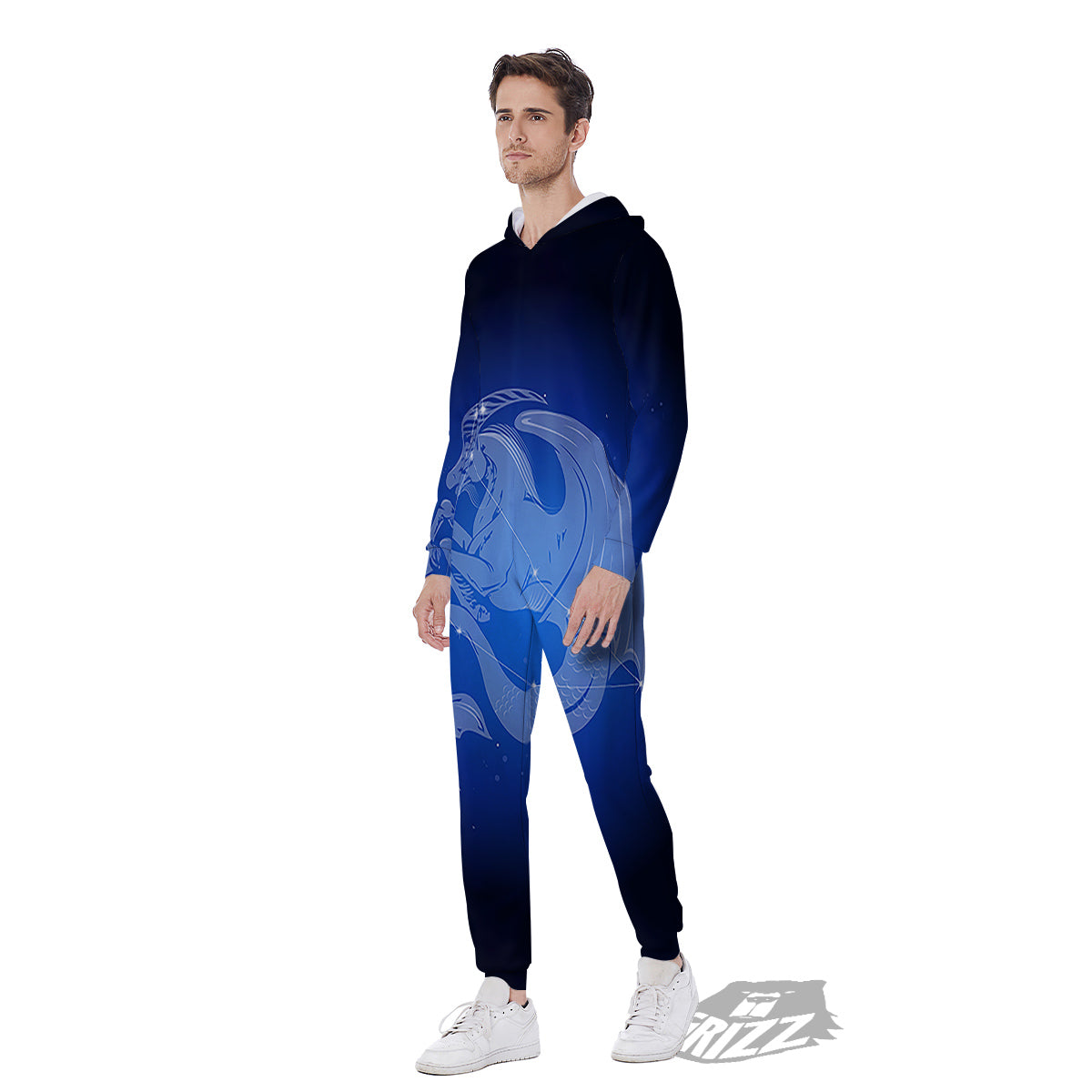 Capricorn Constellation Print Men's Jumpsuit-grizzshop
