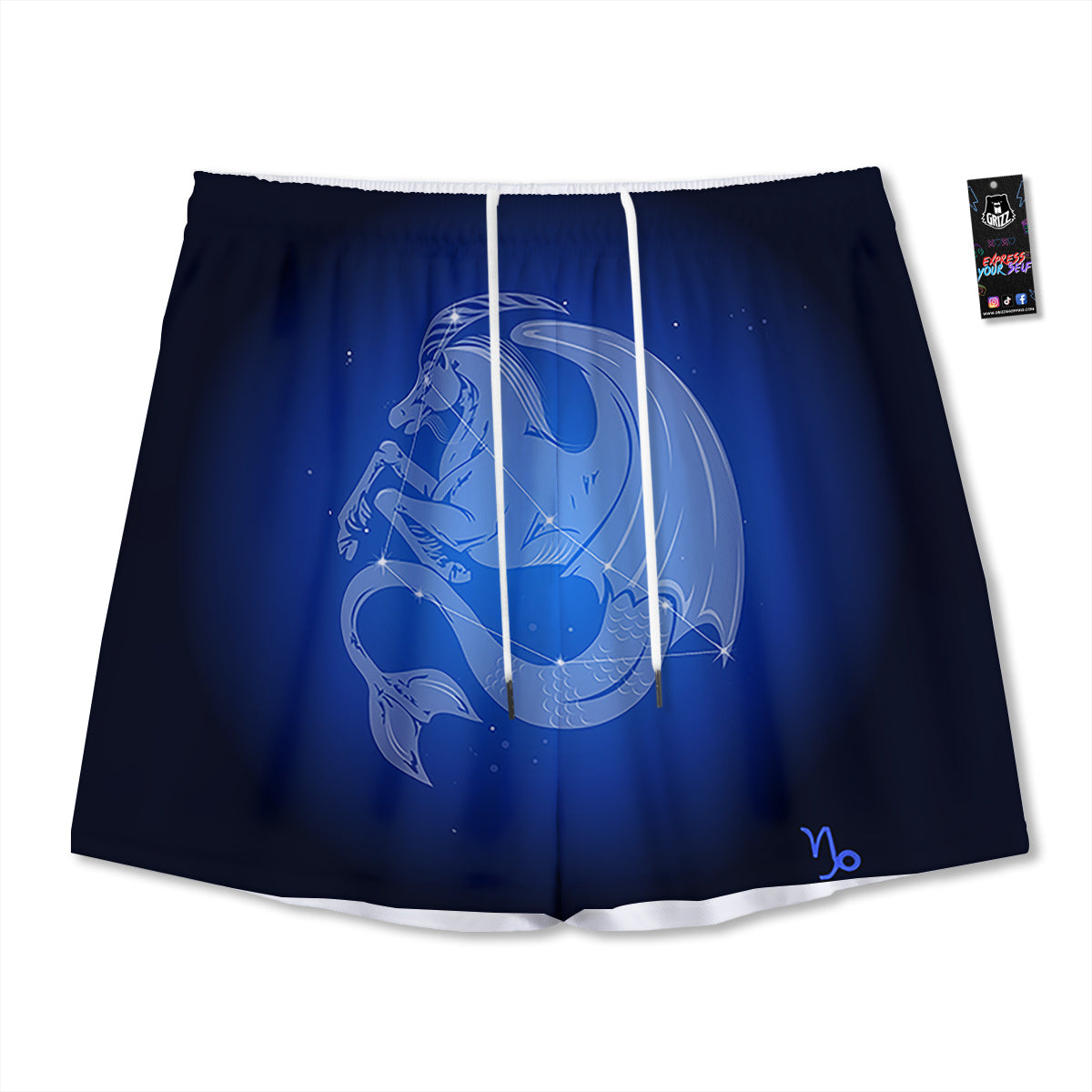 Clown Scary Cartoon Print Mesh Shorts