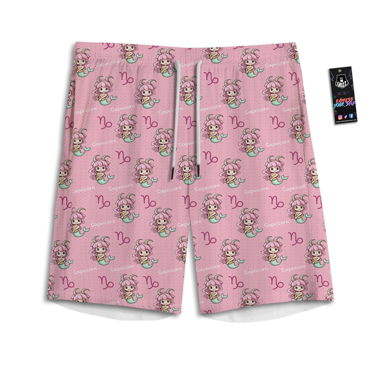 Camouflage Hot Pink Print Men's Athletic Shorts