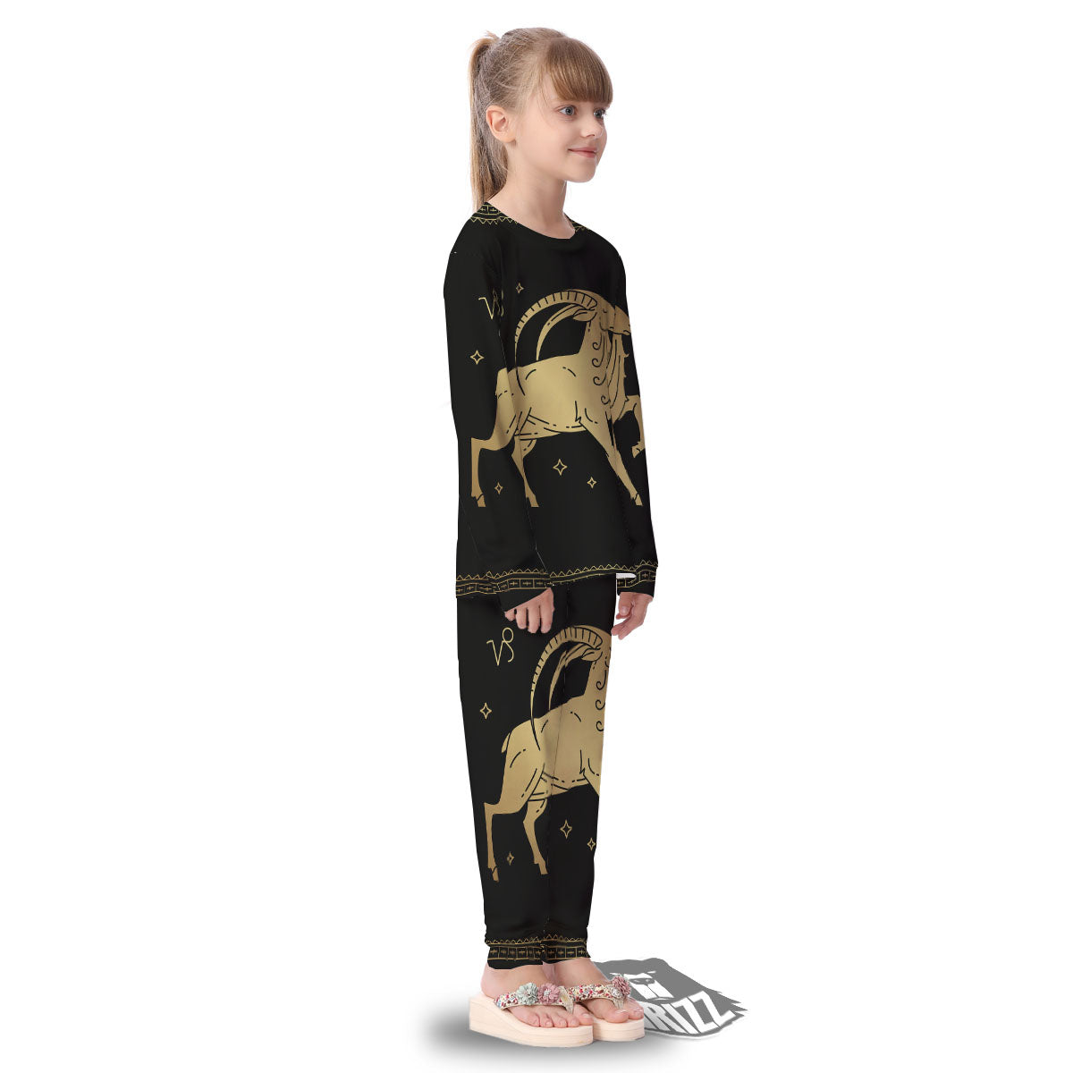 Capricorn Sign Astrological Print Kid's Pajamas-grizzshop
