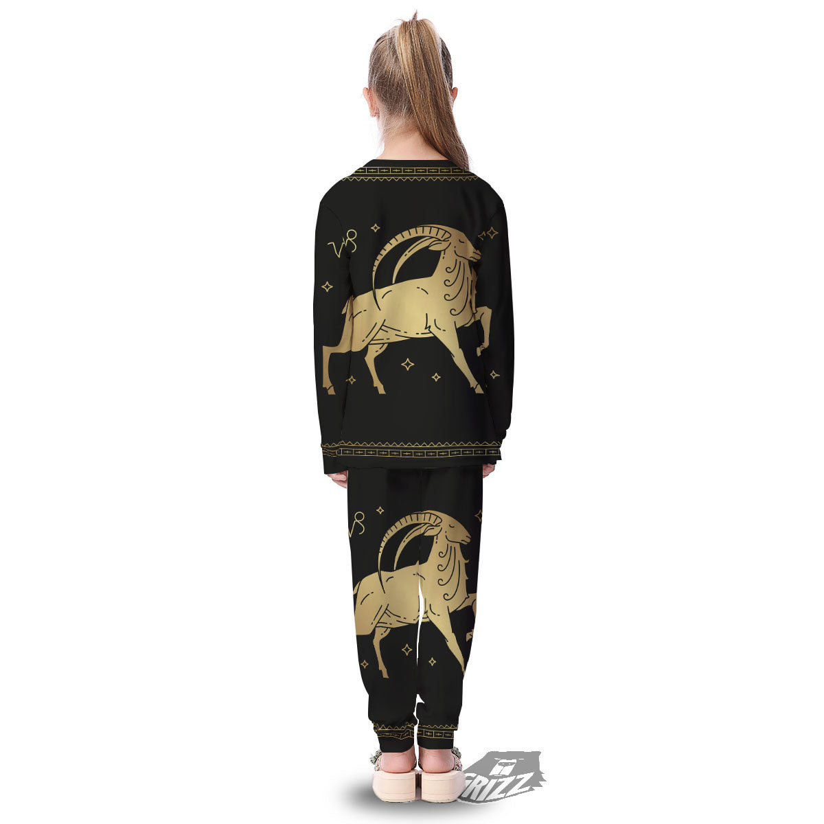 Capricorn Sign Astrological Print Kid's Pajamas-grizzshop