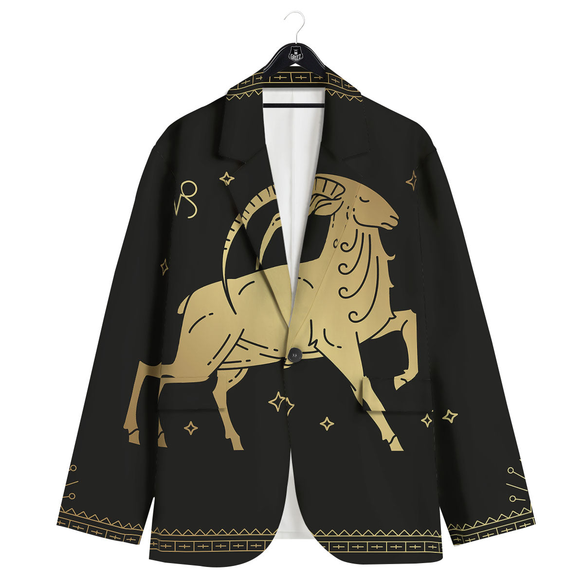 Capricorn Sign Astrological Print Men's Sport Coat-grizzshop