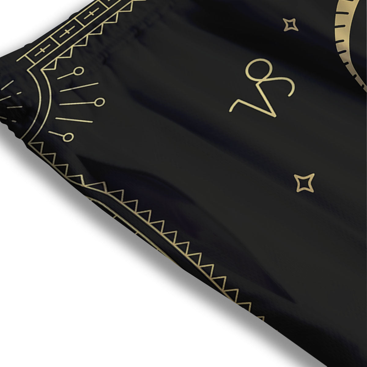 Devil Fire Punk Print Mesh Shorts