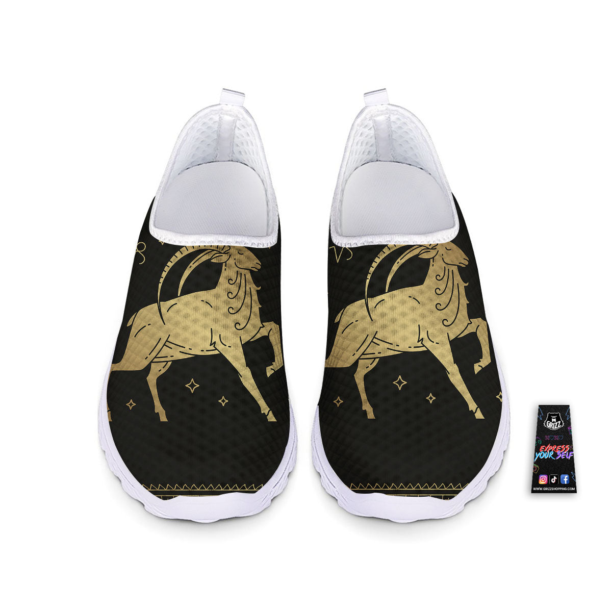 Capricorn Sign Astrological Print Nurse Shoes-grizzshop
