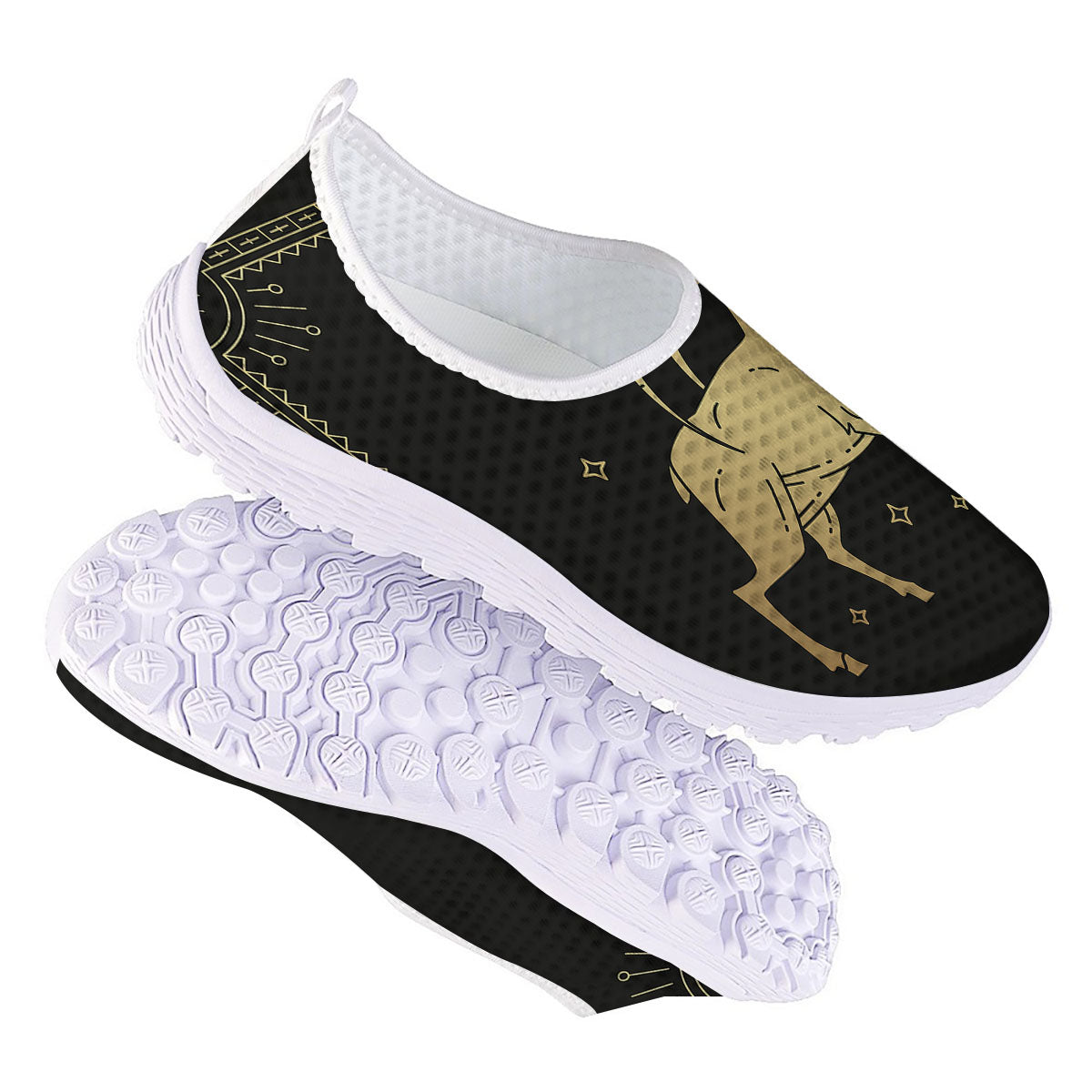 Capricorn Sign Astrological Print Nurse Shoes-grizzshop