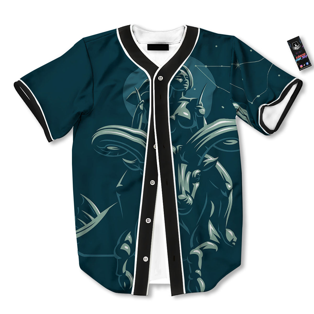 Capricorn Sign Astrology Print Baseball Jersey-grizzshop