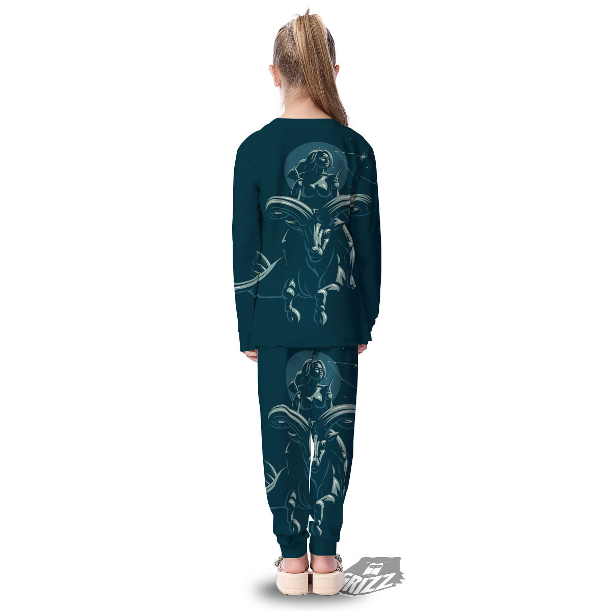 Capricorn Sign Astrology Print Kid's Pajamas-grizzshop