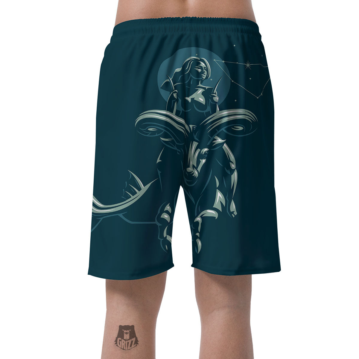 Capricorn Sign Astrology Print Men's Shorts-grizzshop