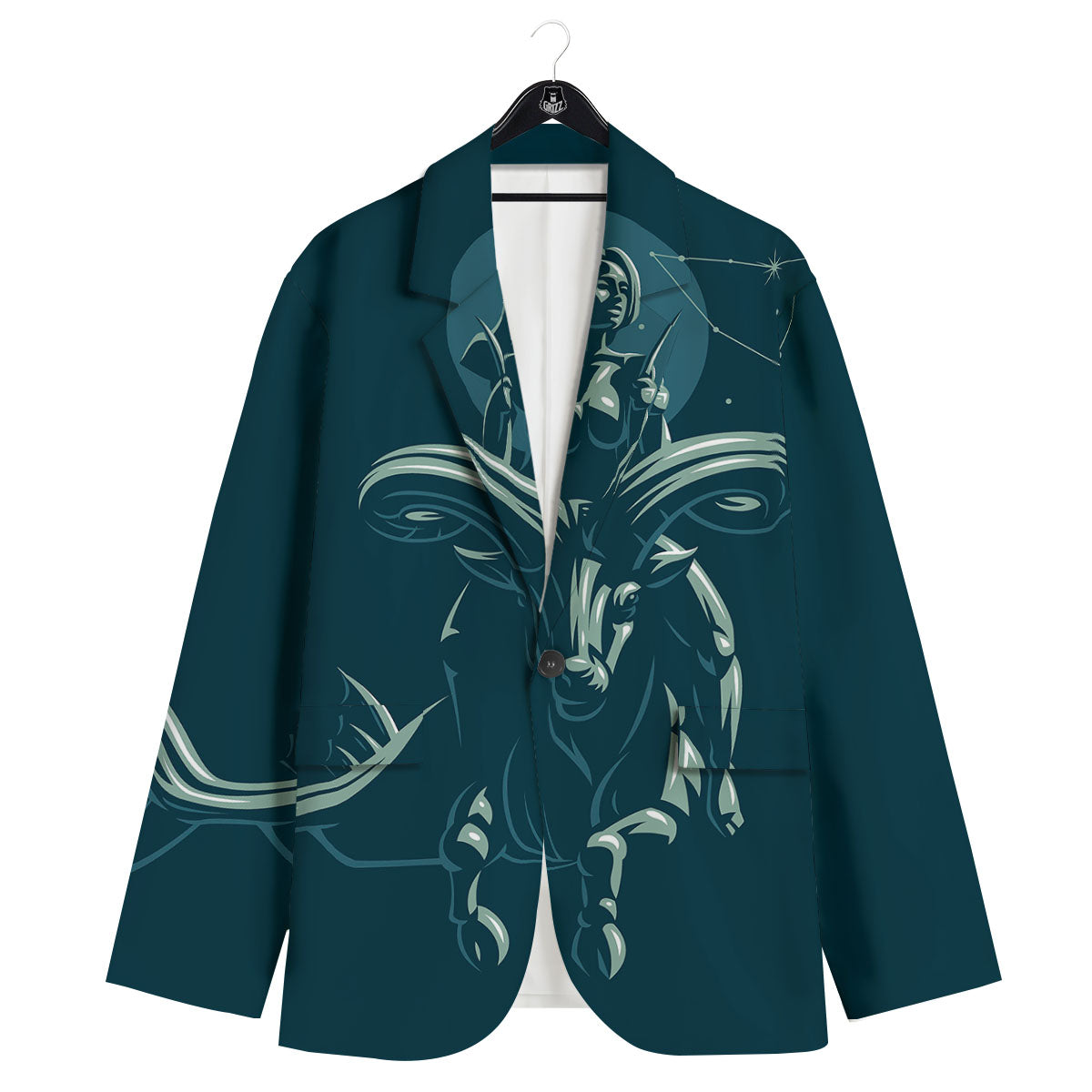 Capricorn Sign Astrology Print Men's Sport Coat-grizzshop