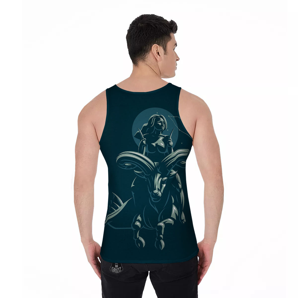 Capricorn Sign Astrology Print Men's Tank Top-grizzshop
