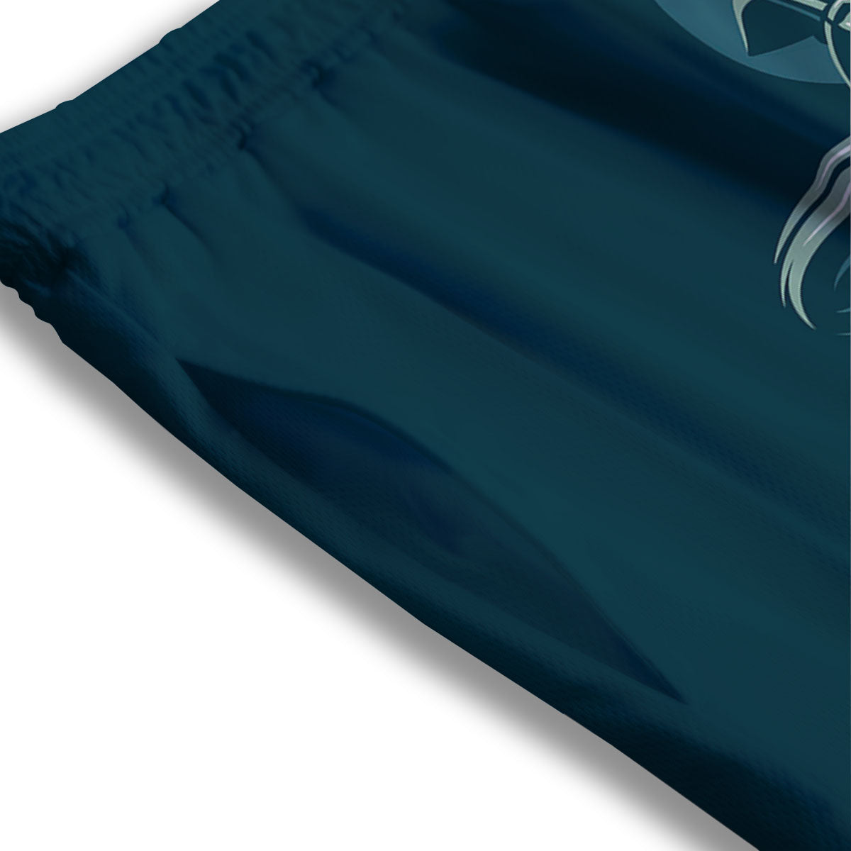 Devil Firefighter Print Mesh Shorts