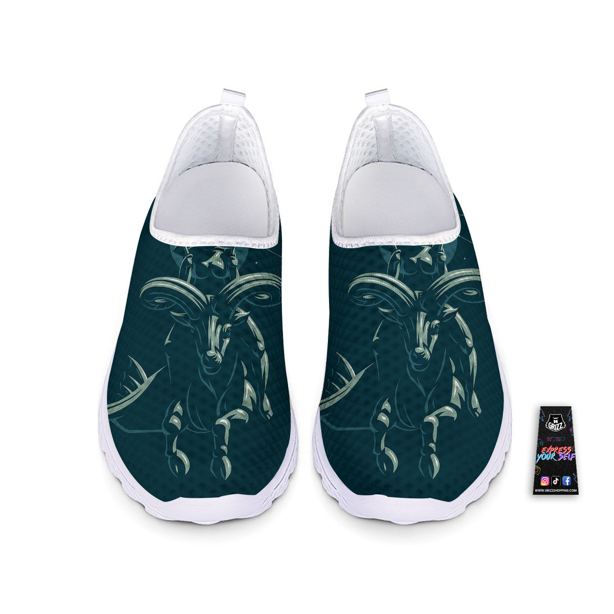 Capricorn Sign Astrology Print Nurse Shoes-grizzshop