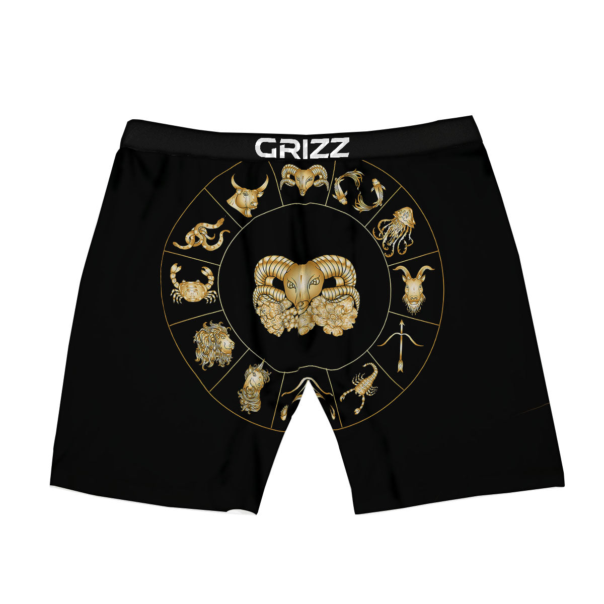 Capricorn Sign Fantasy Print Boxer Briefs-grizzshop