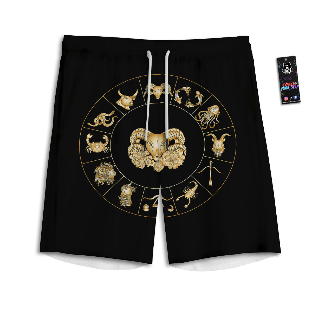 Camouflage Jungle Hunting Print Men's Athletic Shorts