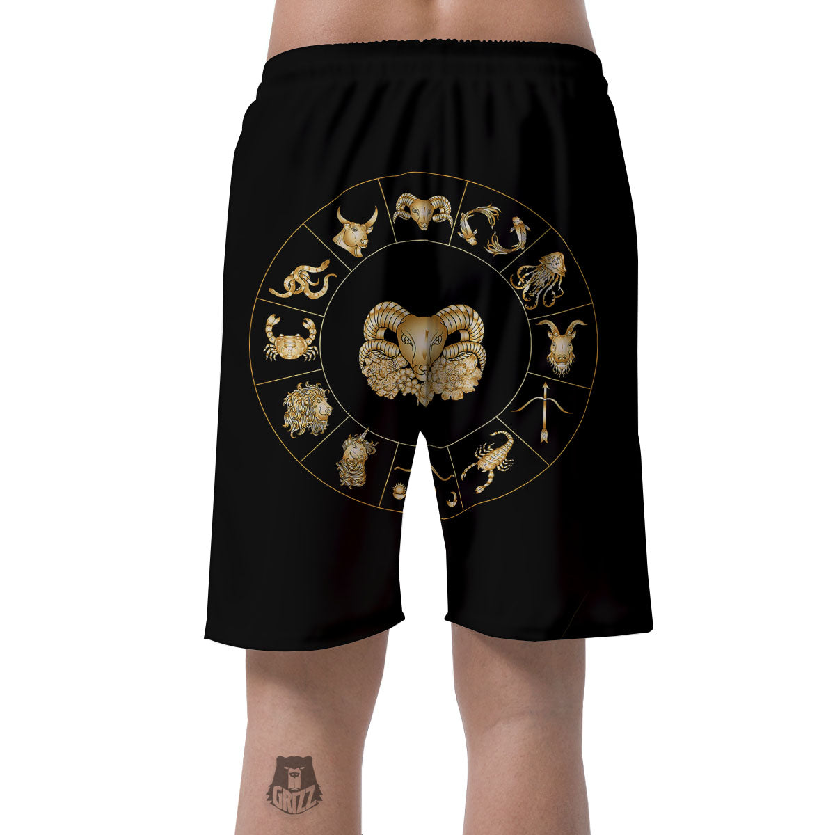 Capricorn Sign Fantasy Print Men's Shorts-grizzshop