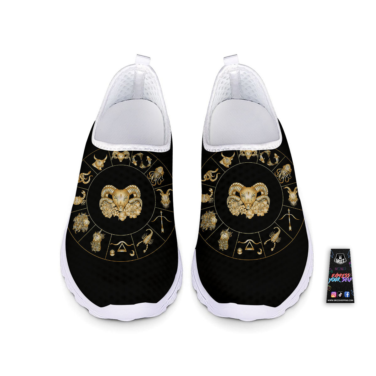 Capricorn Sign Fantasy Print Nurse Shoes-grizzshop