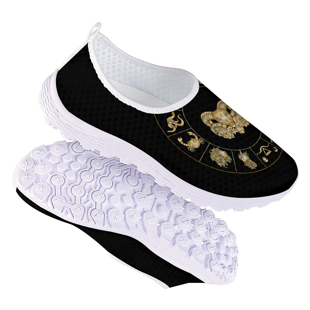 Capricorn Sign Fantasy Print Nurse Shoes-grizzshop