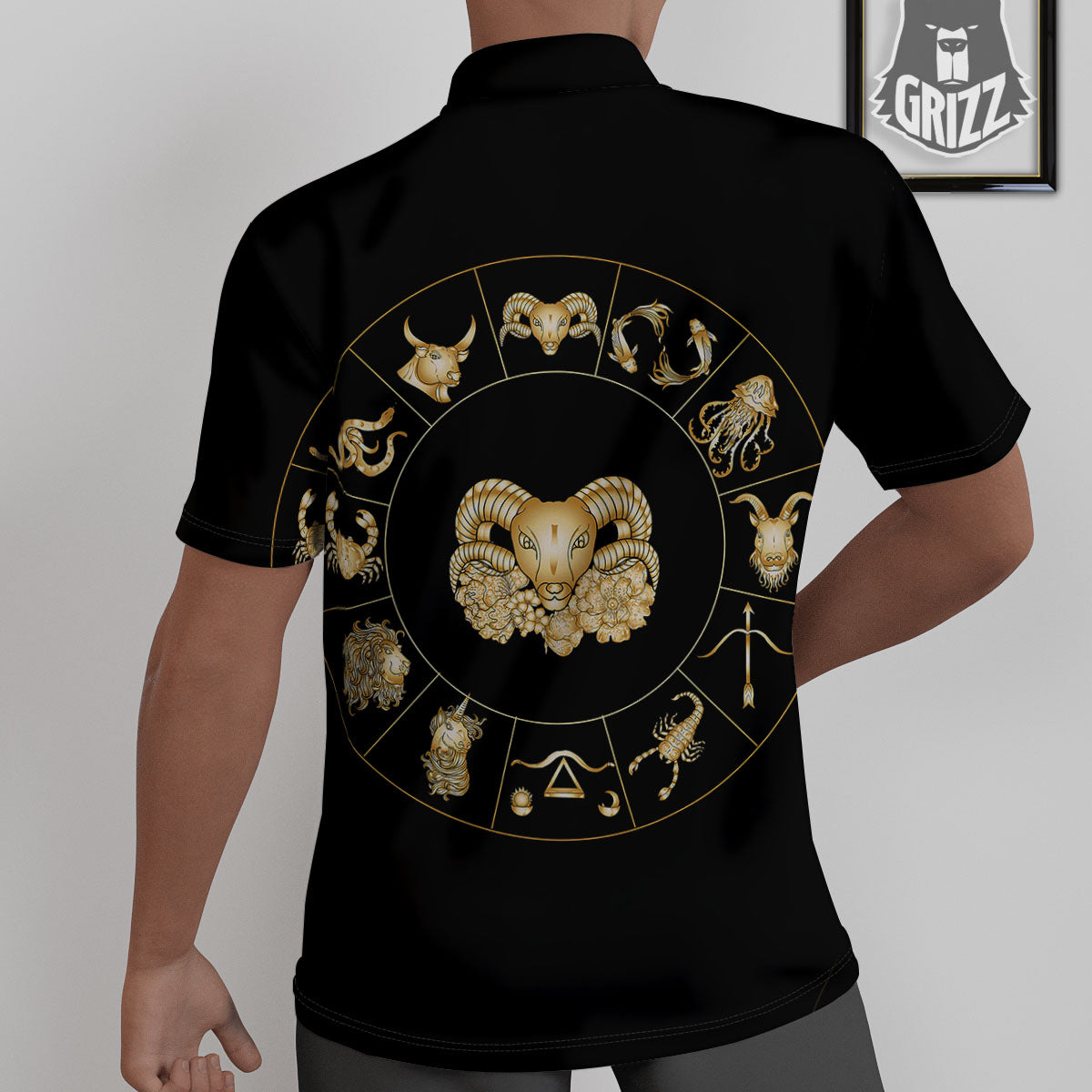 Capricorn Sign Fantasy Print Untucked Shirts-grizzshop