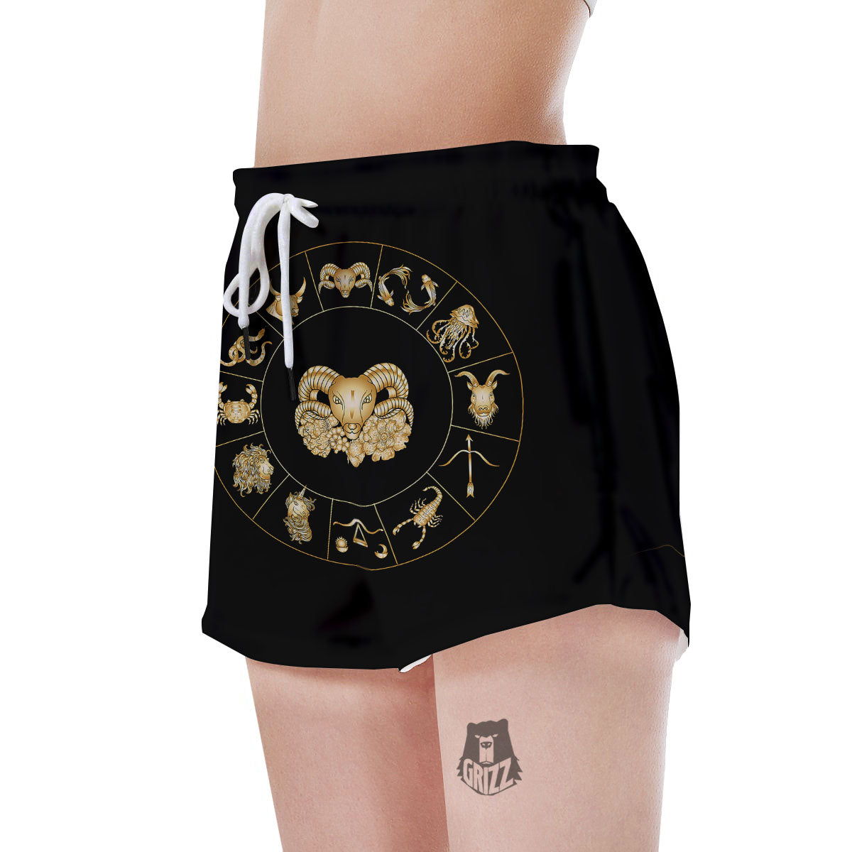 Capricorn Sign Fantasy Print Women's Shorts-grizzshop