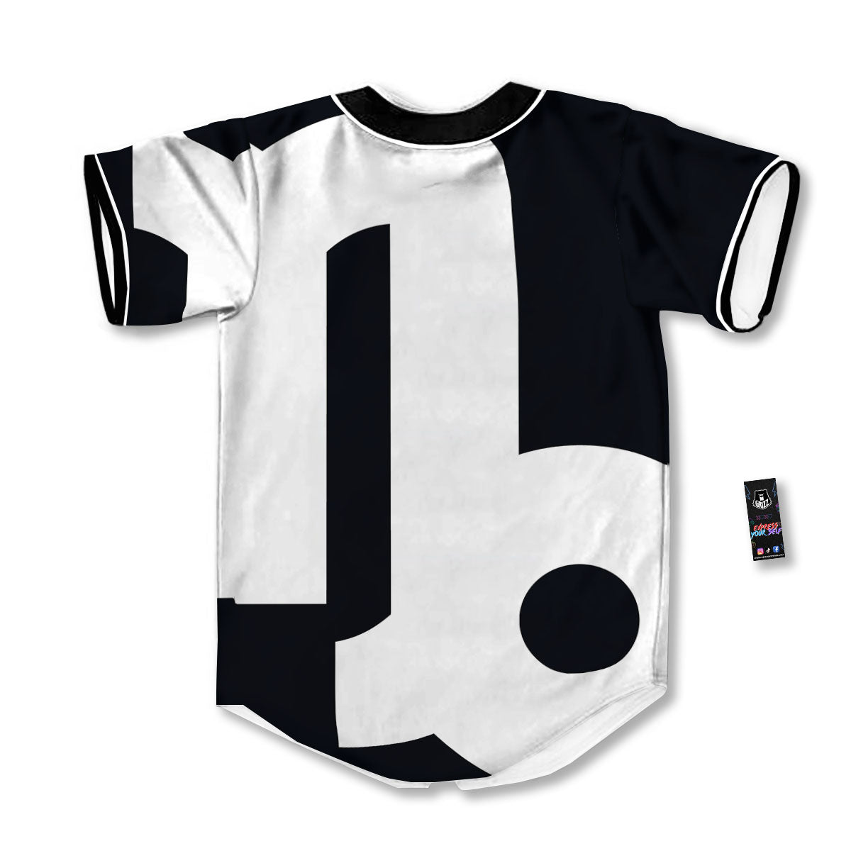 Capricorn Sign Zodiac White And Black Print Baseball Jersey-grizzshop