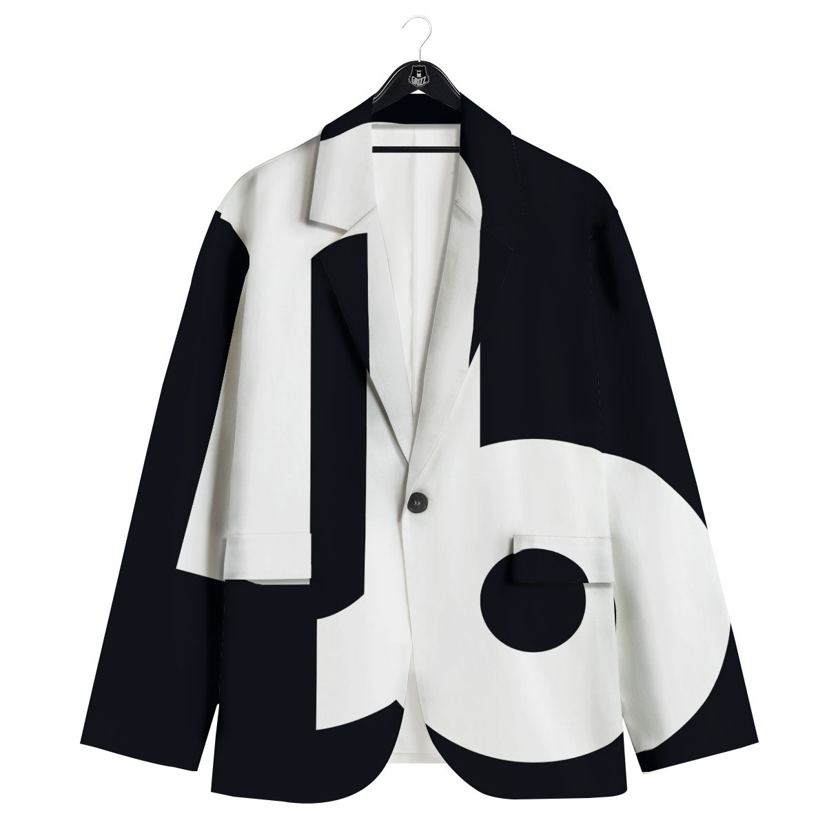 Capricorn Sign Zodiac White And Black Print Men's Sport Coat-grizzshop