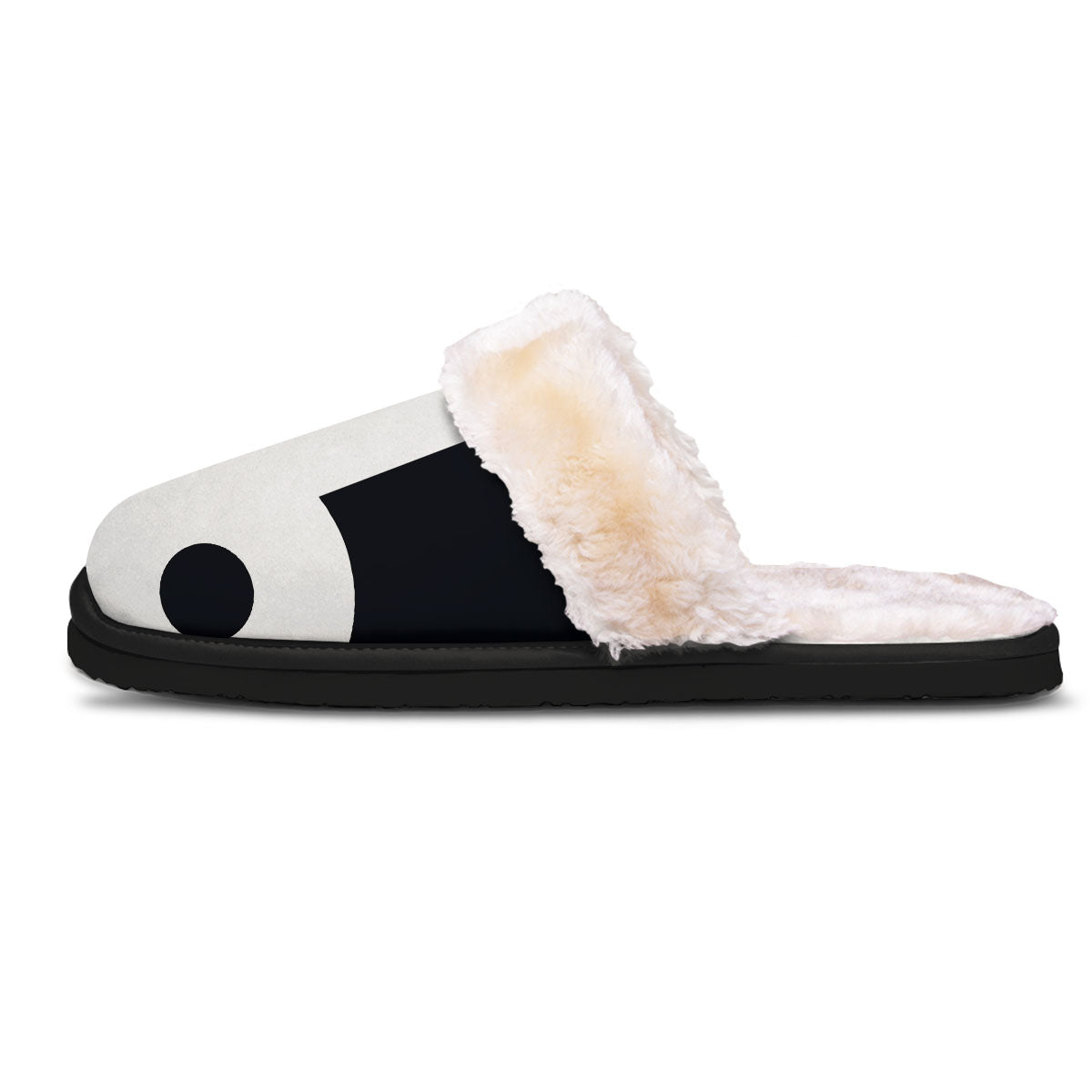 Capricorn Sign Zodiac White And Black Print Slippers-grizzshop