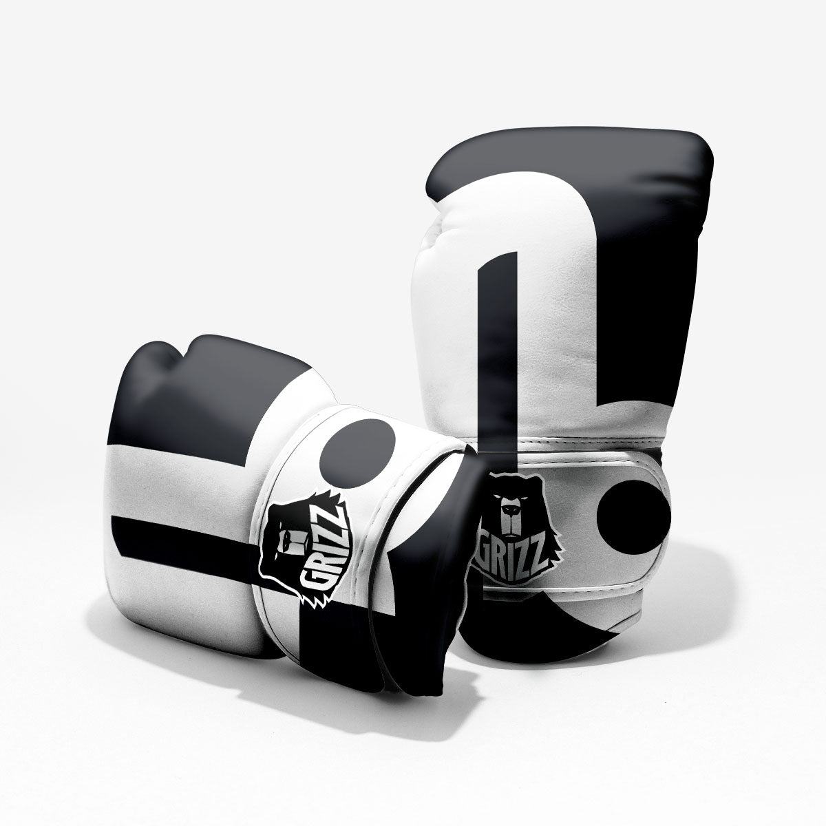Capricorn Sign Zodiac White And Black Print Pro Boxing Glove