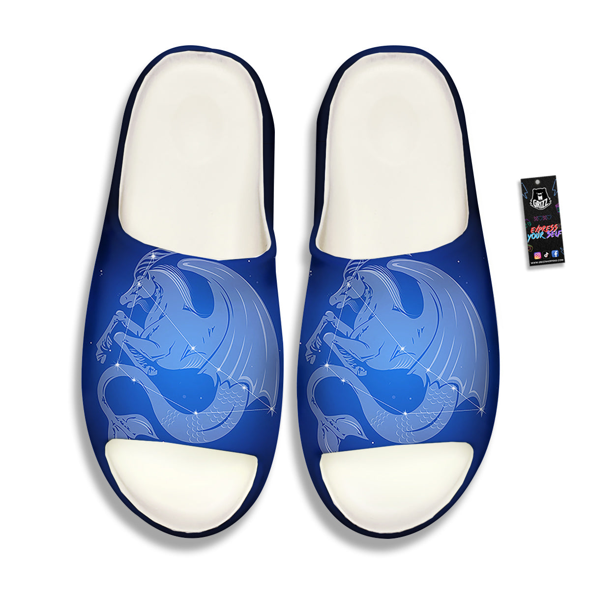 Capricorn Constellation Print Sandals-grizzshop