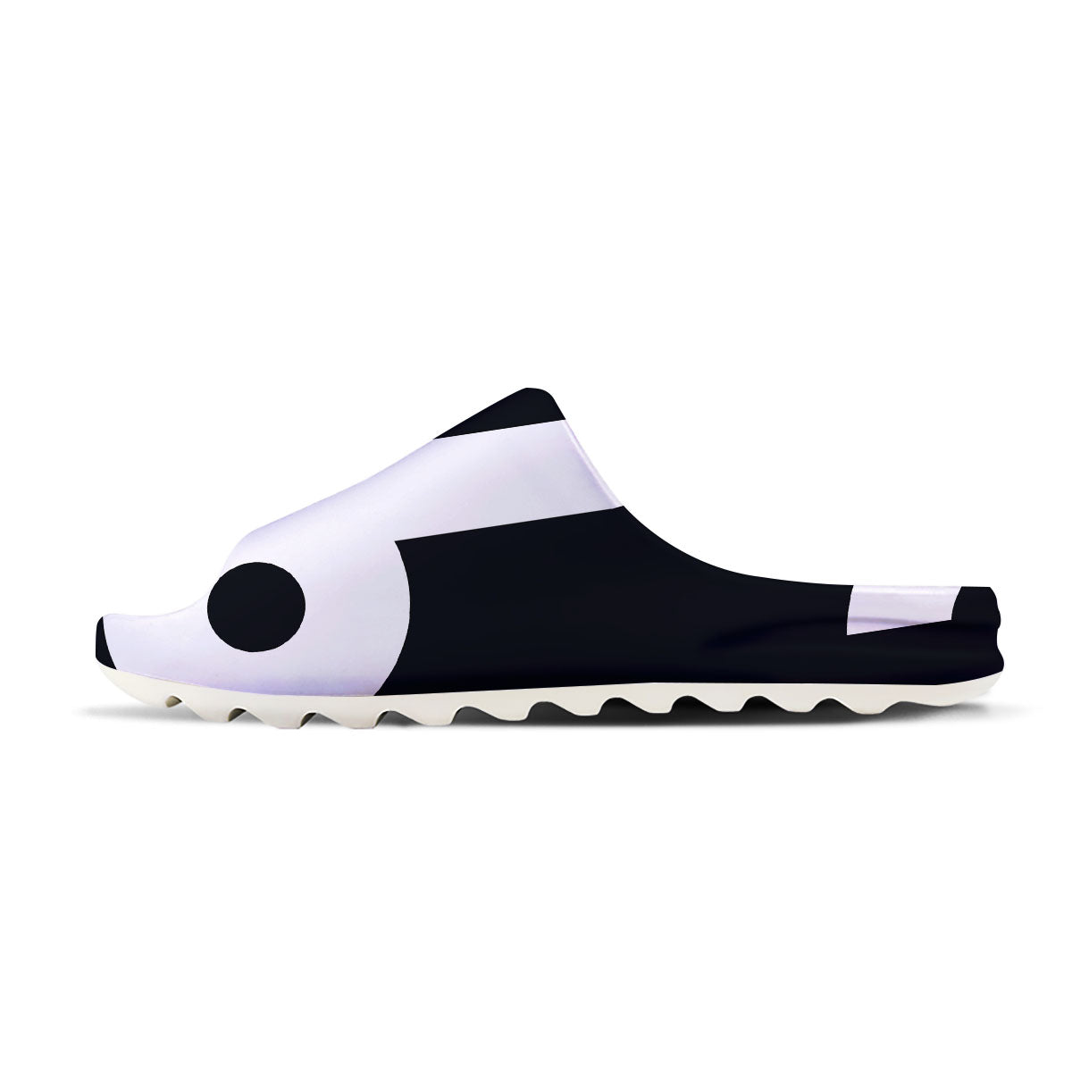 Capricorn Sign Zodiac White And Black Print Sandals-grizzshop