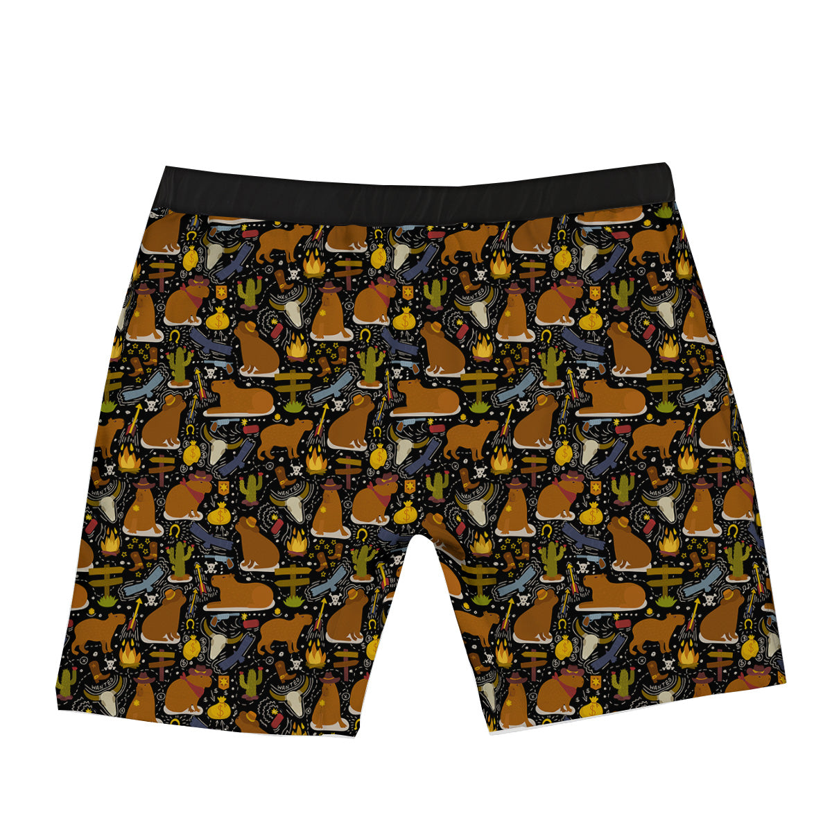 Capybaras Print Pattern Boxer Briefs-grizzshop