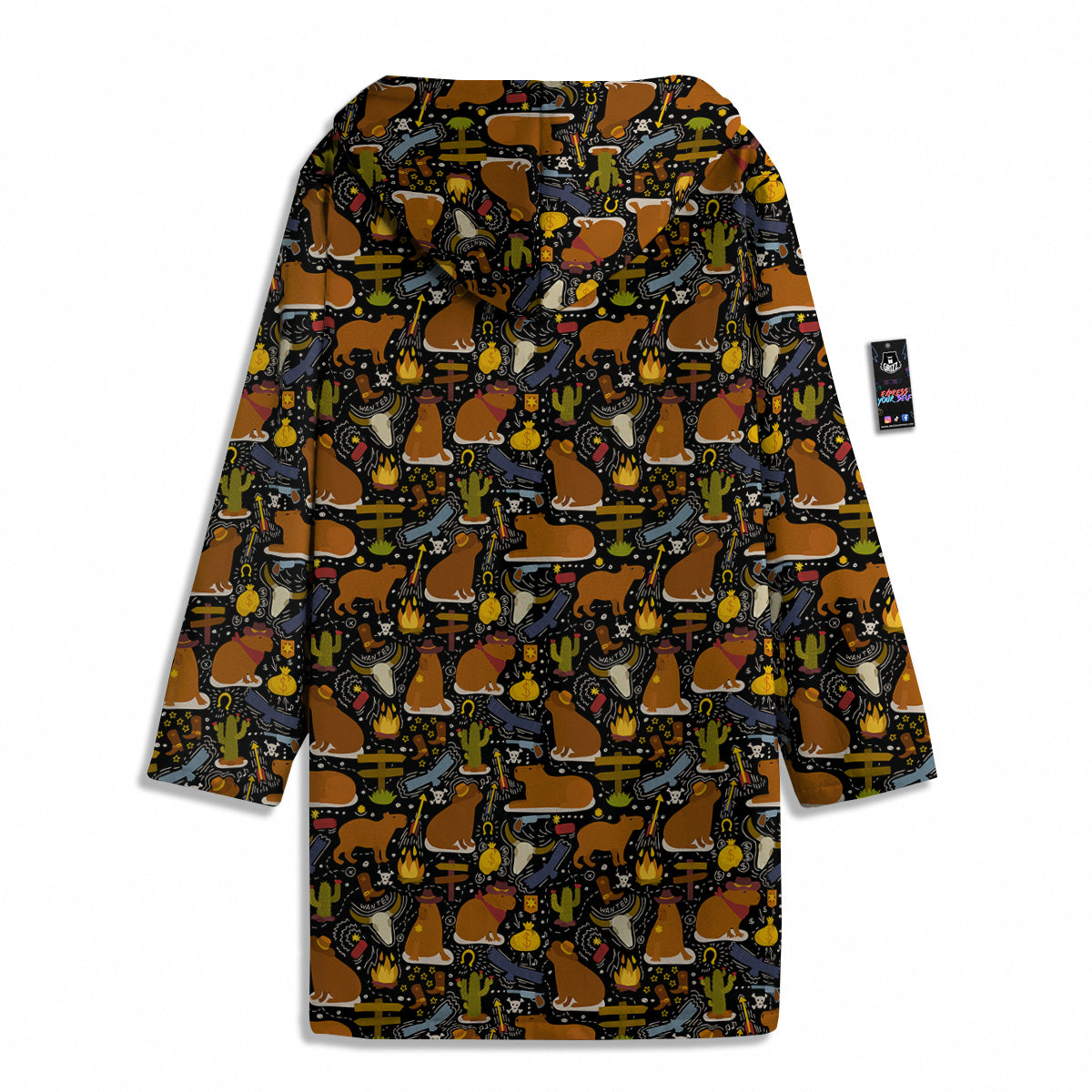 Capybaras Print Pattern Men's Windbreaker Jacket-grizzshop