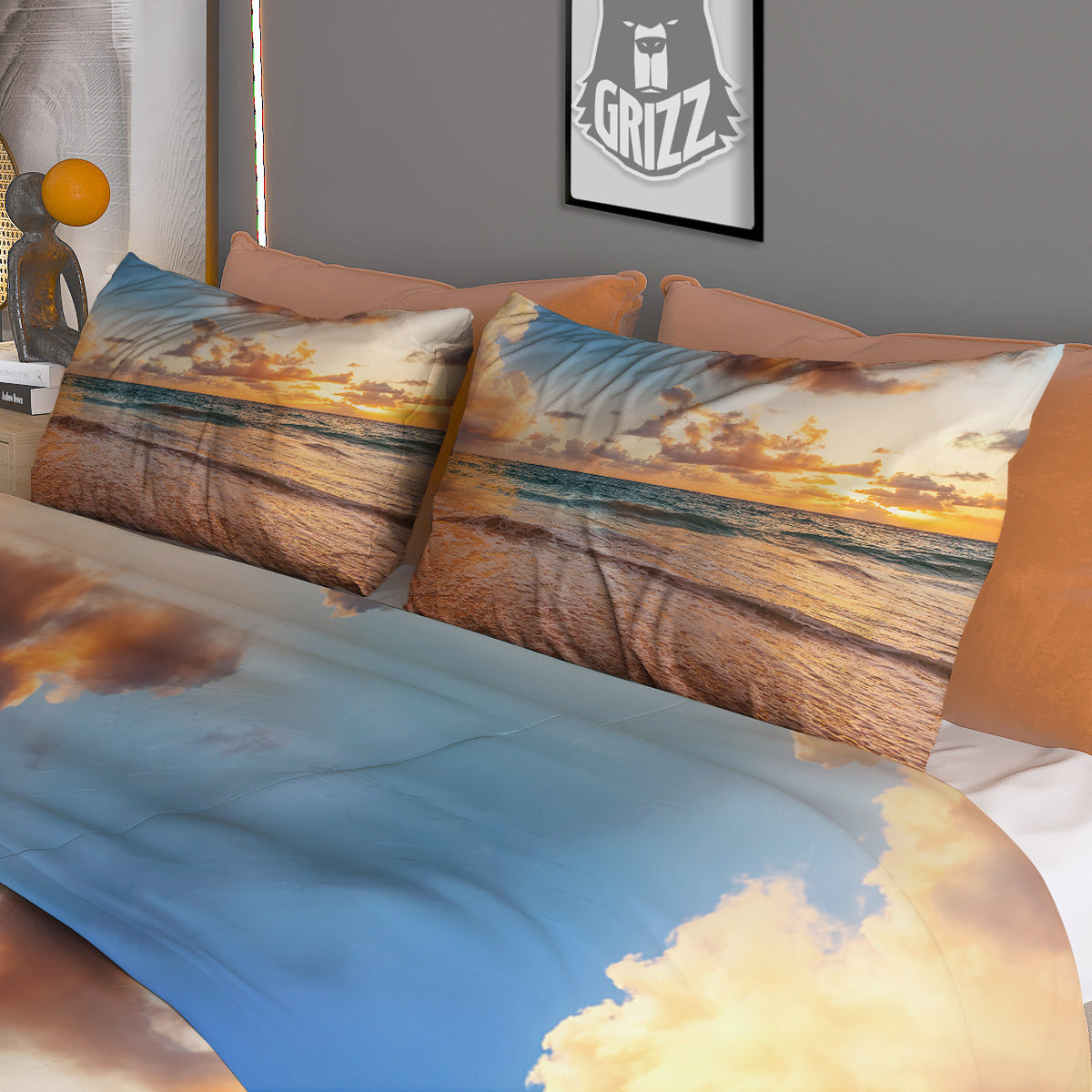 Cola And French Fries Print Pattern Duvet Cover Bedding Set