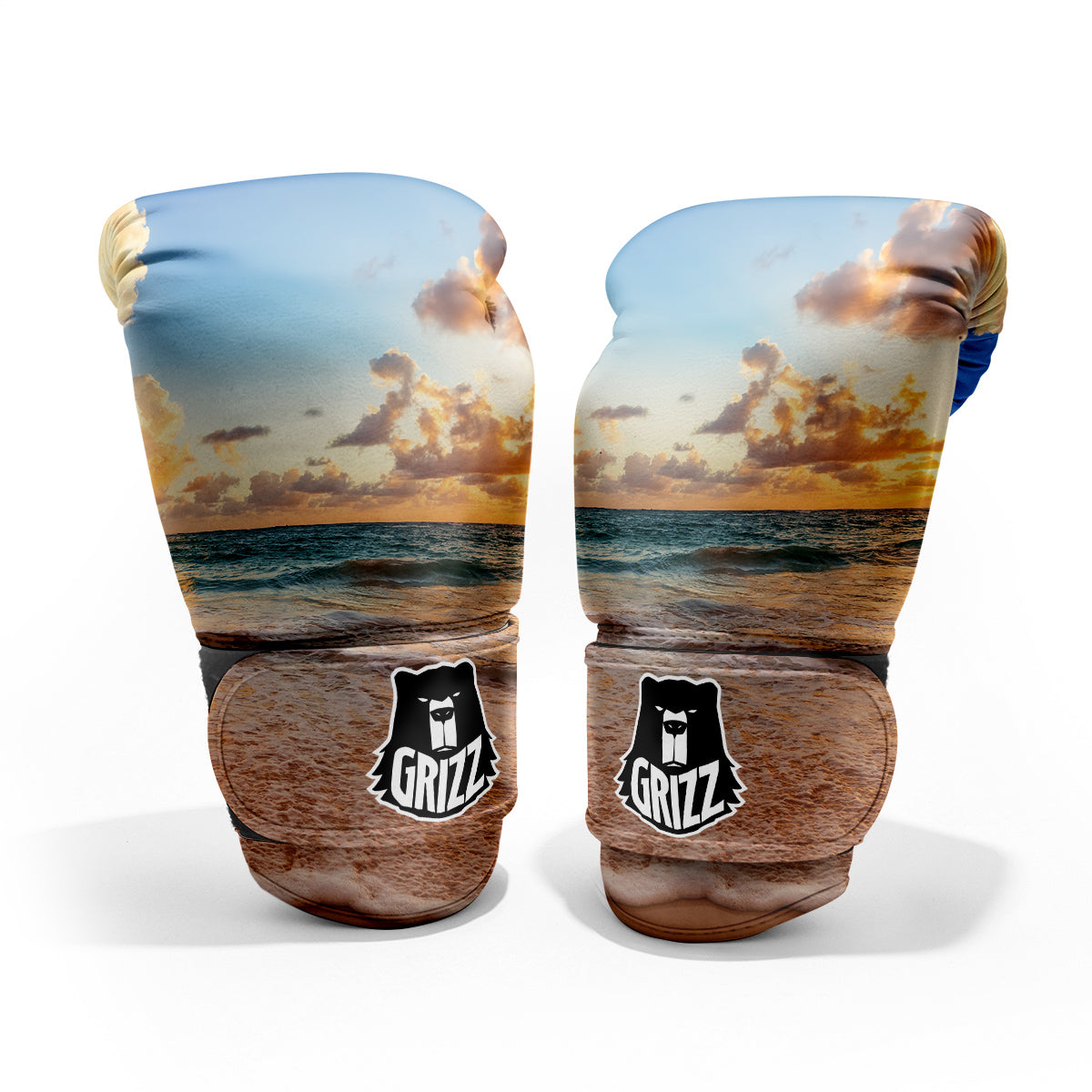 Caribbean Ocean Print Pro Boxing Glove