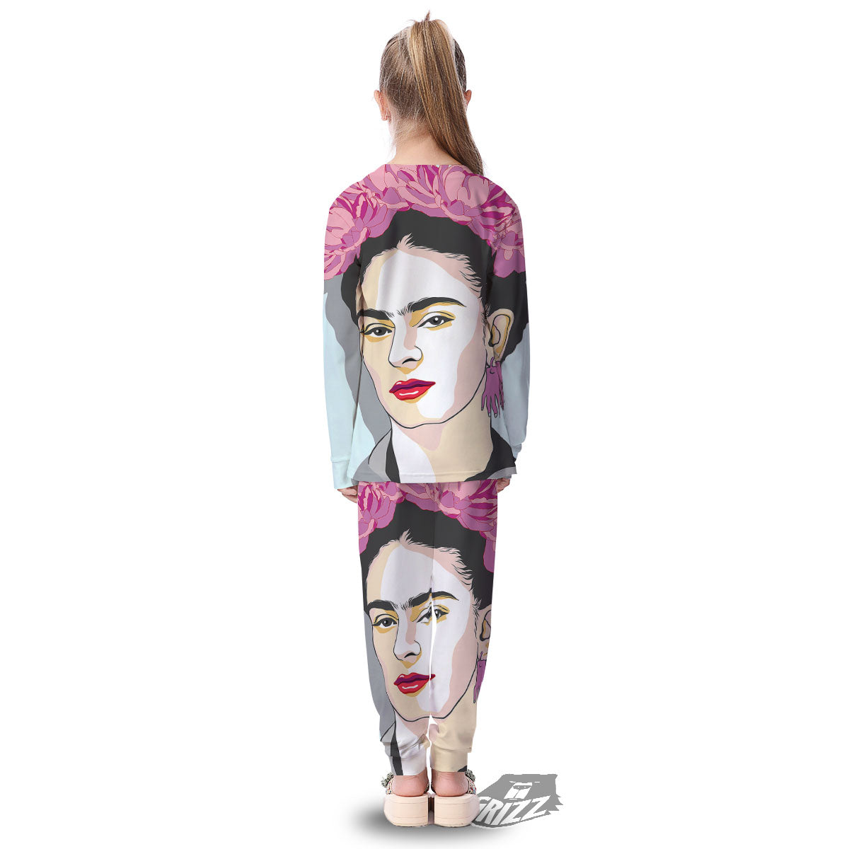 Carmen Frida Kahlo Magdalena Print Kid's Pajamas-grizzshop