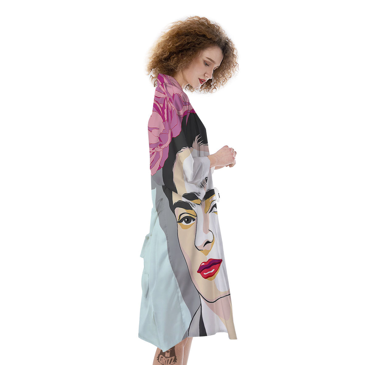 Carmen Frida Kahlo Magdalena Print Kimono-grizzshop
