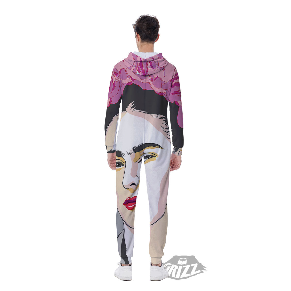 Carmen Frida Kahlo Magdalena Print Men's Jumpsuit-grizzshop