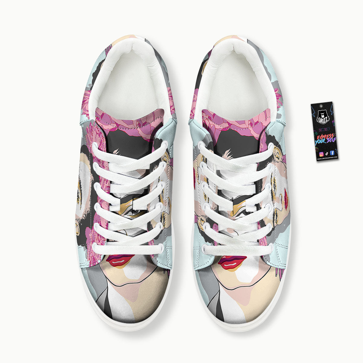 Carmen Frida Kahlo Magdalena Print Platform Shoes-grizzshop