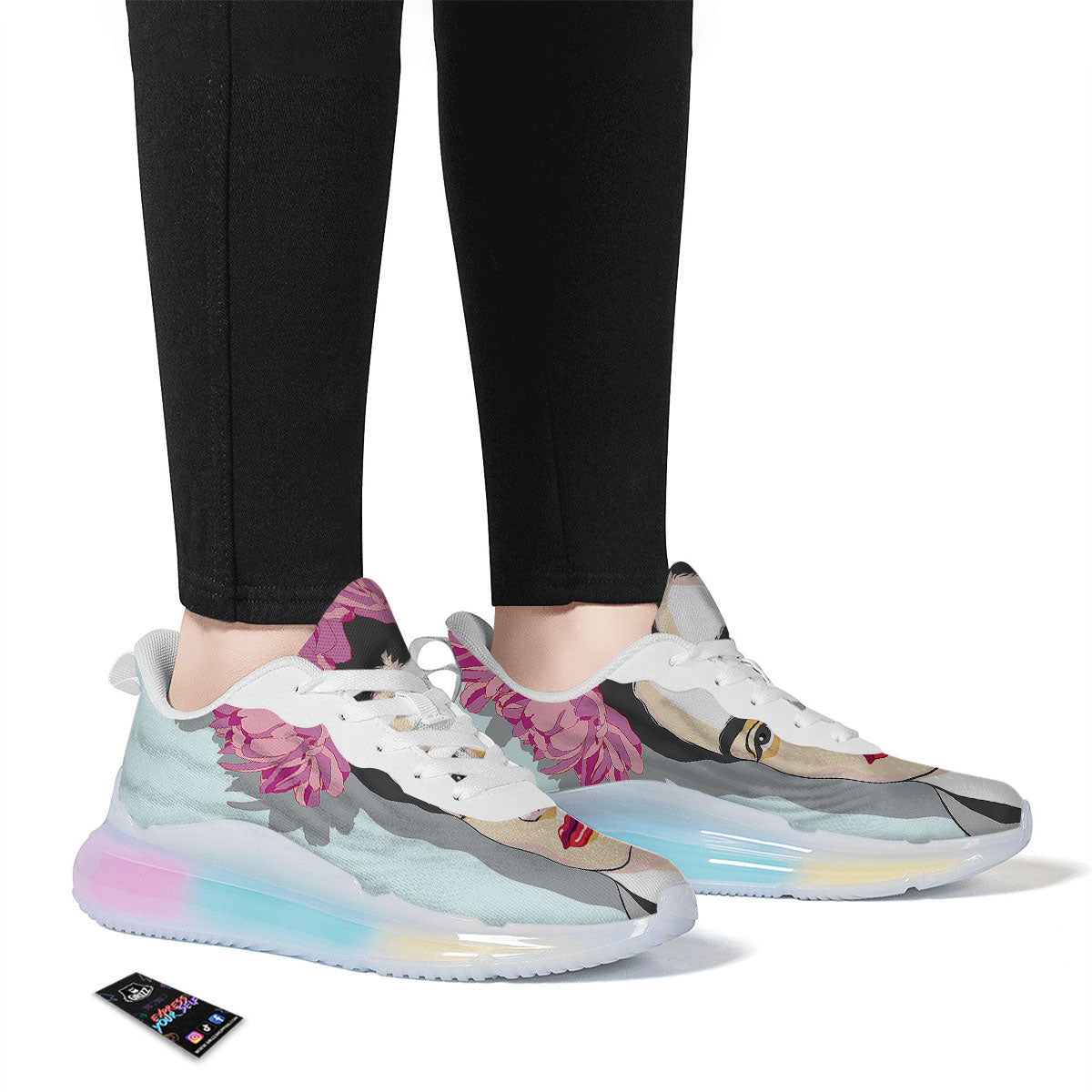 Carmen Frida Kahlo Magdalena Print Running Sneakers-grizzshop