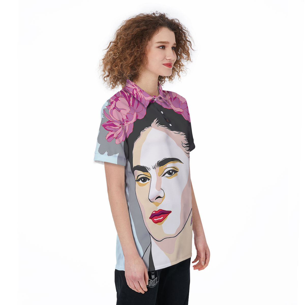 Carmen Frida Kahlo Magdalena Print Women's Golf Shirts-grizzshop