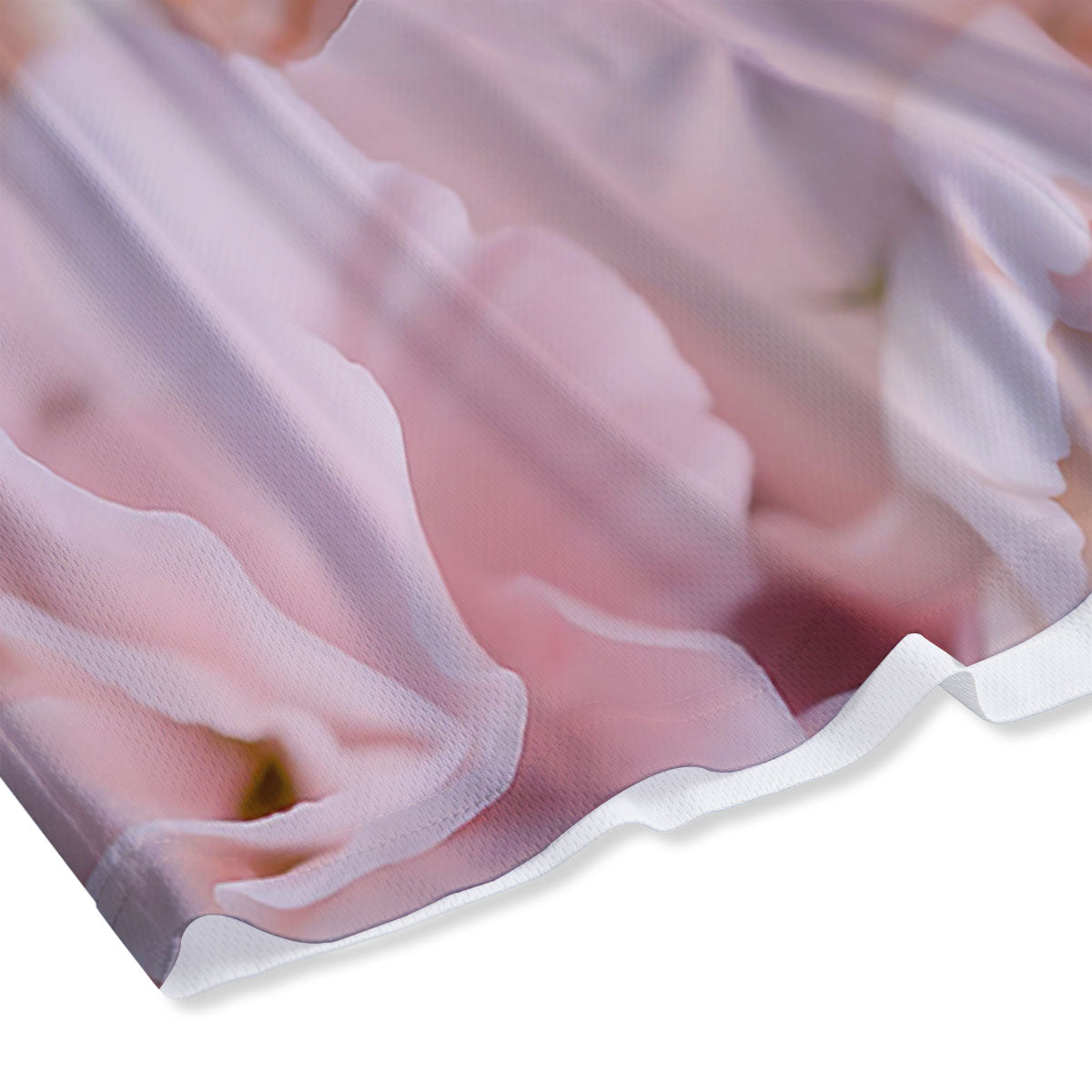 Carnation Flower Pink Print Mesh Shorts