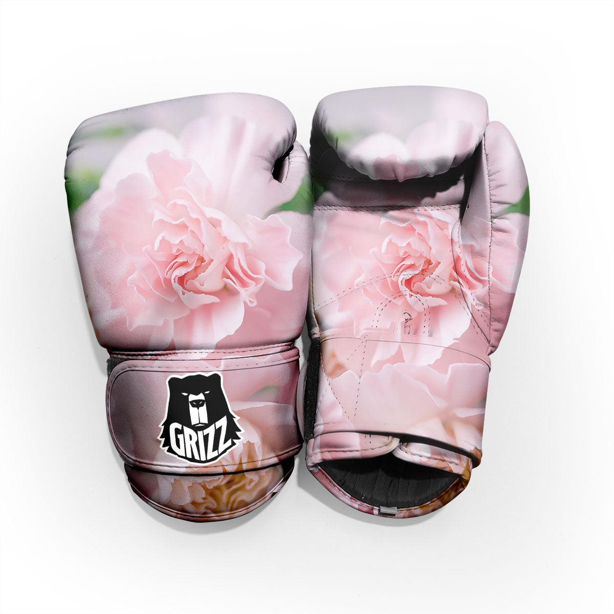 Carnation Flower Pink Print Pro Boxing Glove