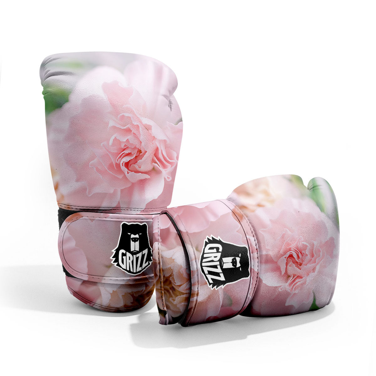Carnation Flower Pink Print Pro Boxing Glove