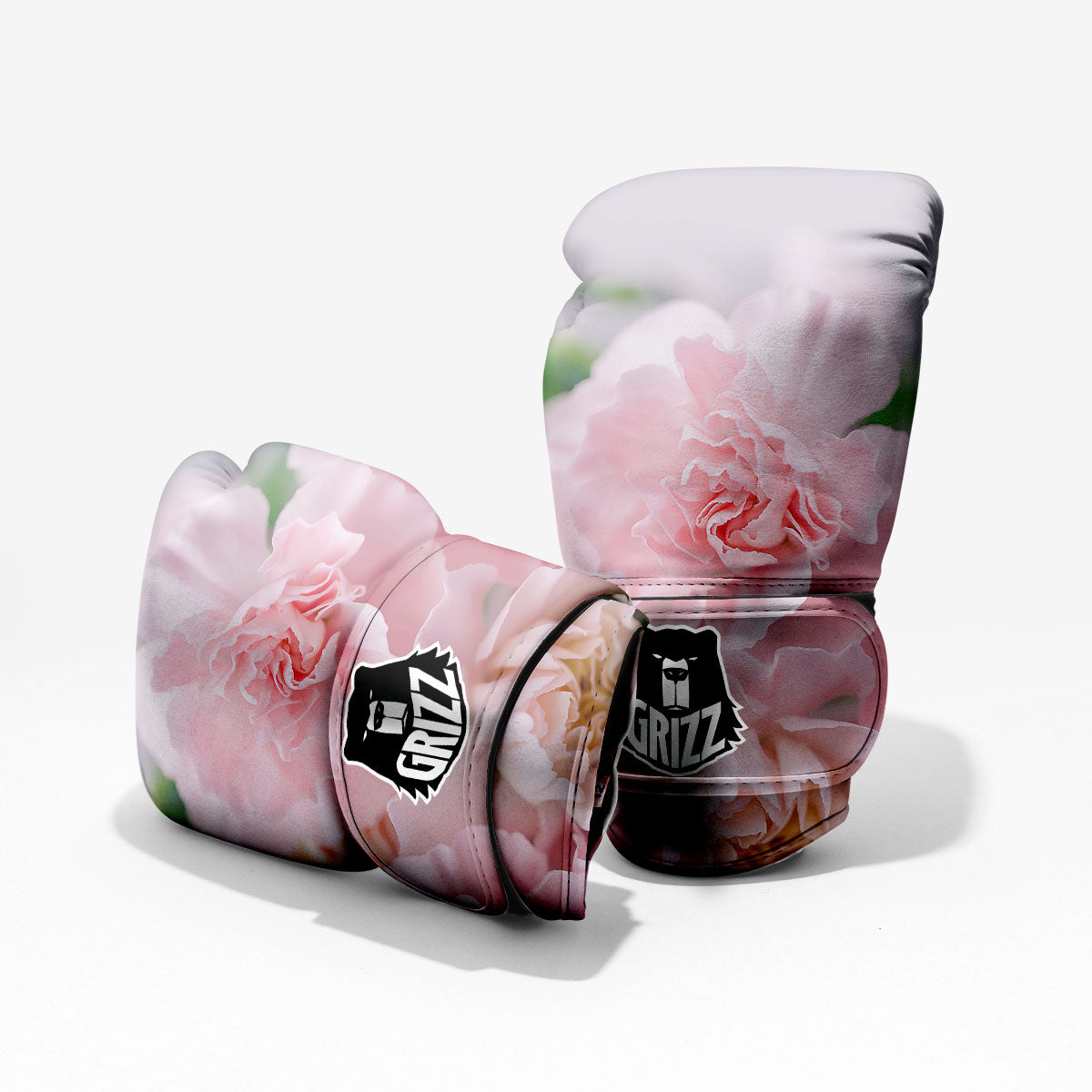 Carnation Flower Pink Print Pro Boxing Glove