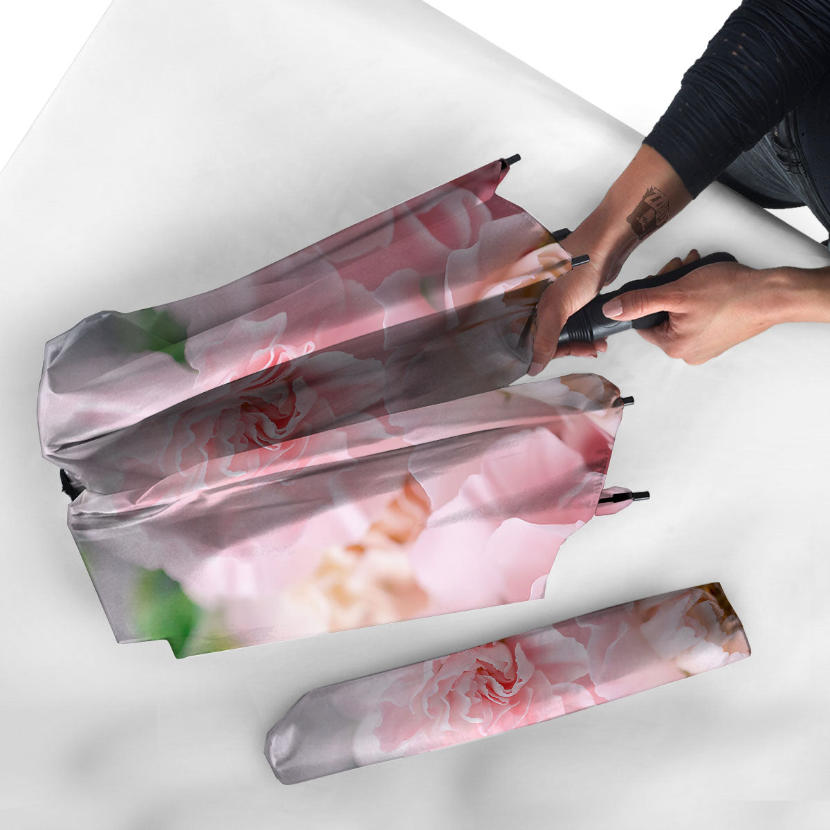 Carnation Flower Pink Print Umbrella-grizzshop