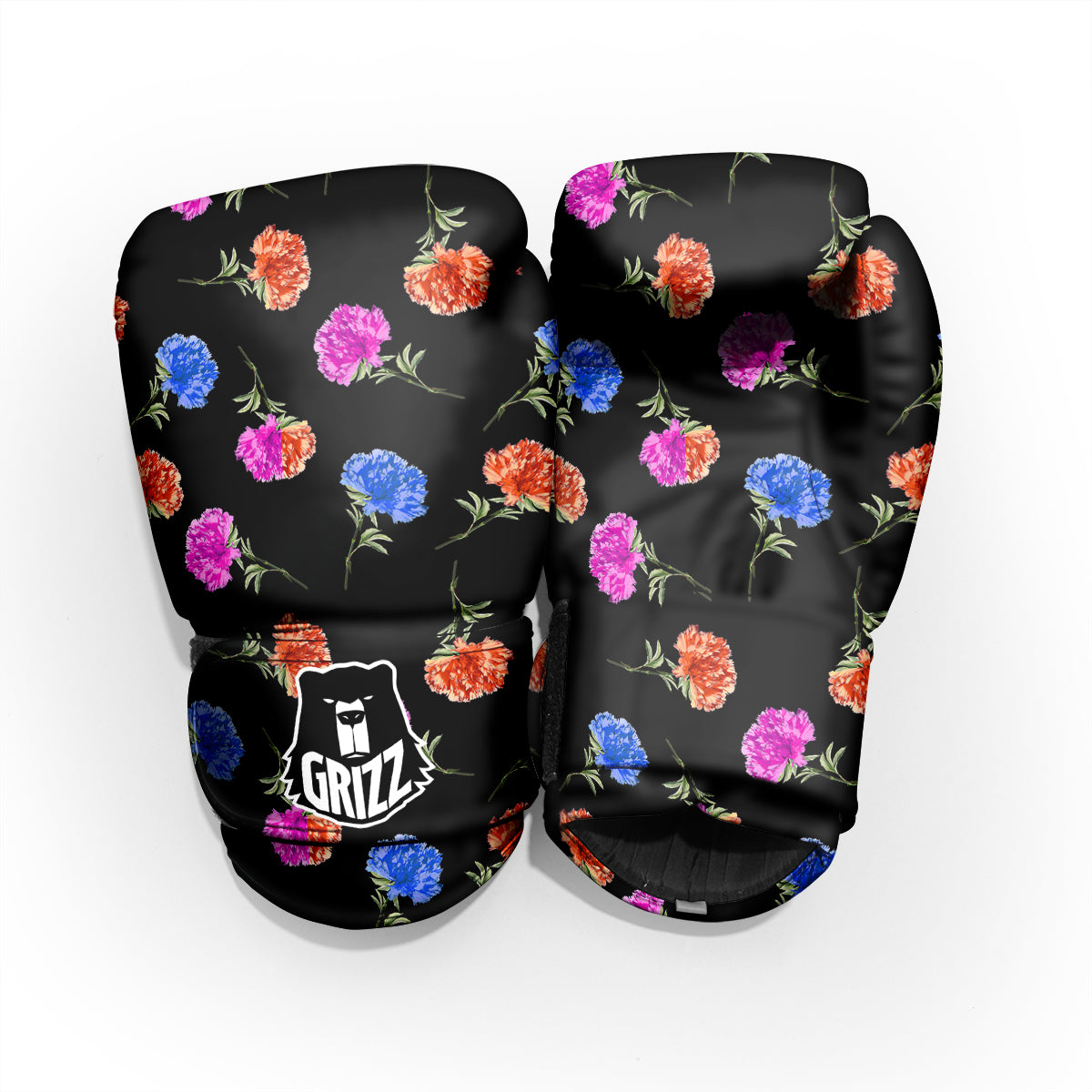 Carnation Watercolor Print Pattern Pro Boxing Glove