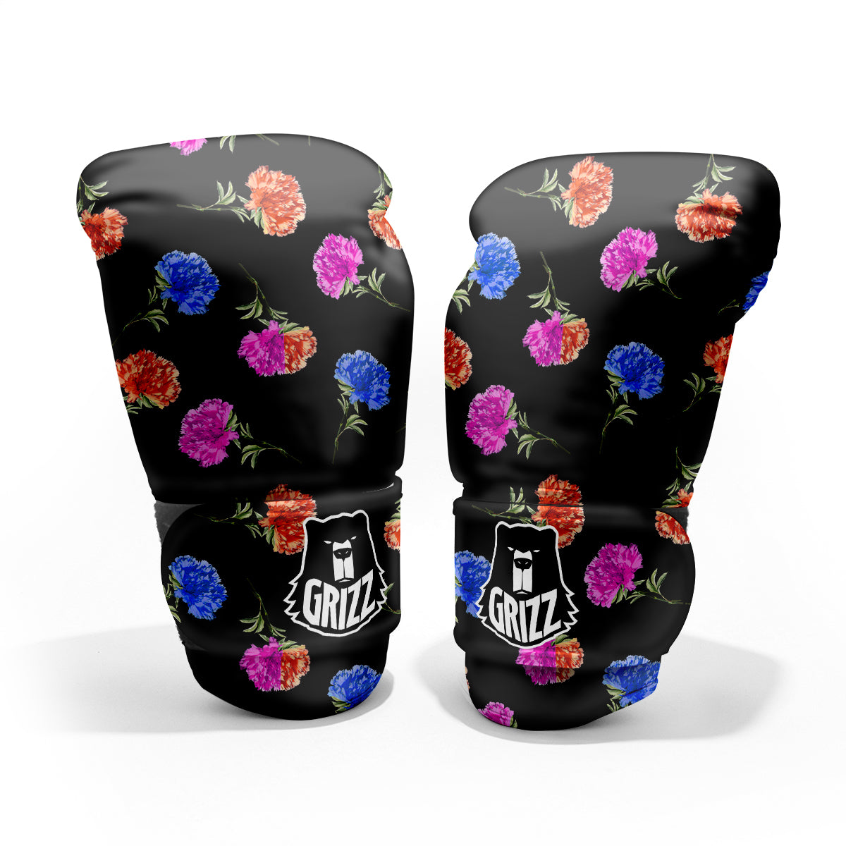 Carnation Watercolor Print Pattern Pro Boxing Glove