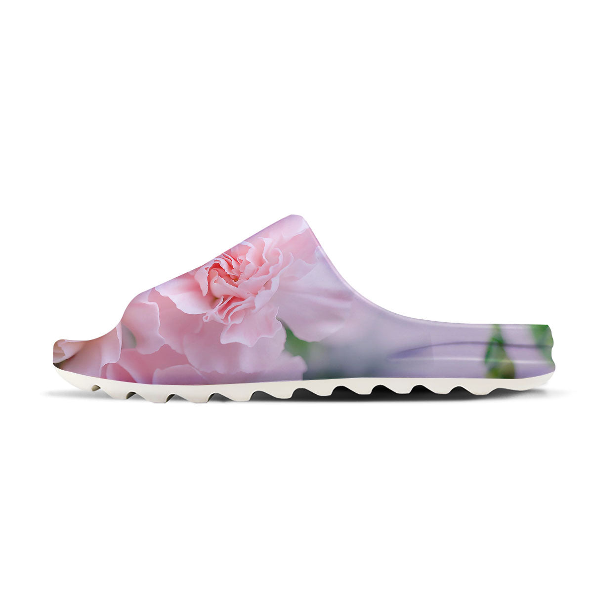 Carnation Flower Pink Print Sandals-grizzshop
