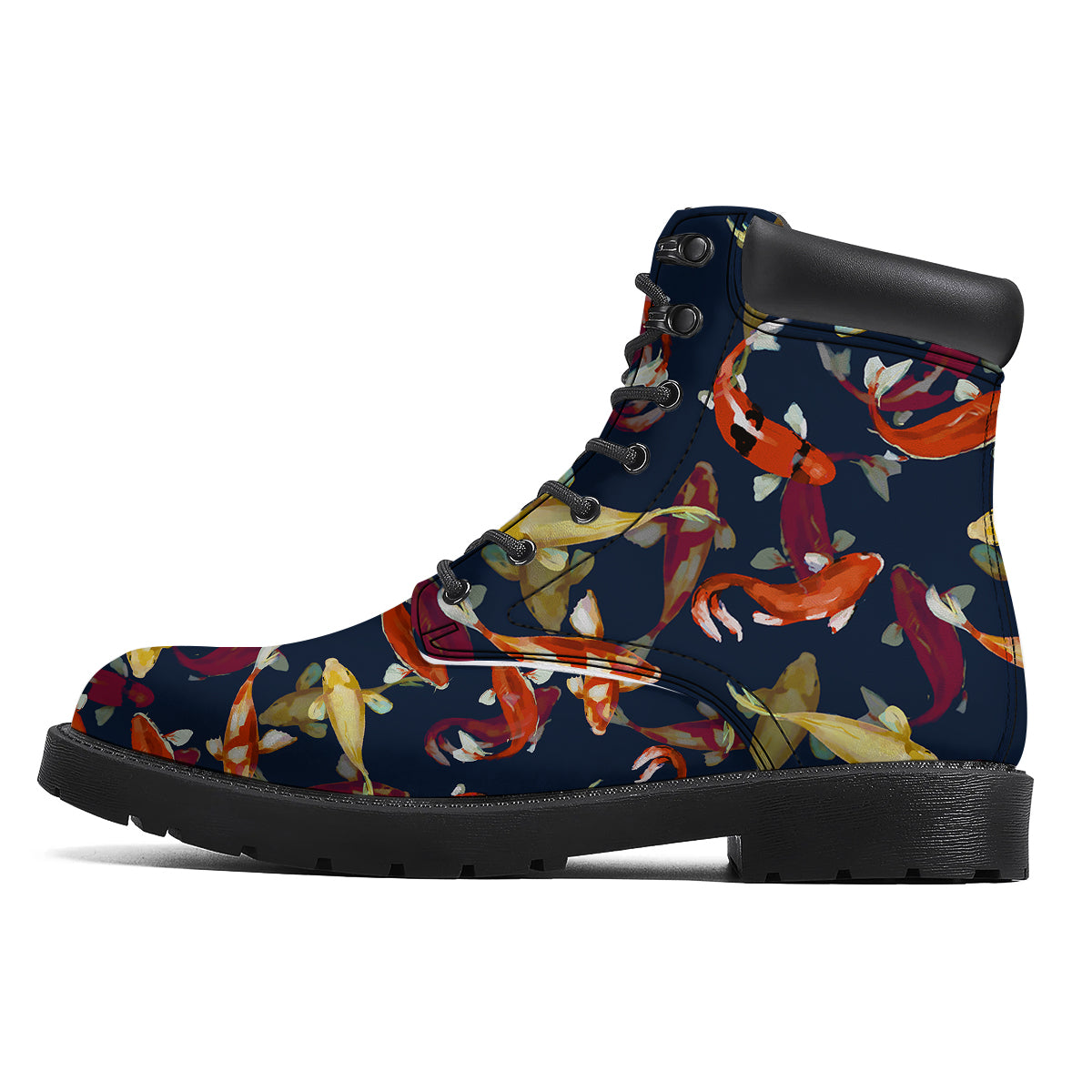 Carp Fish Koi Watercolor Print Pattern Boots-grizzshop