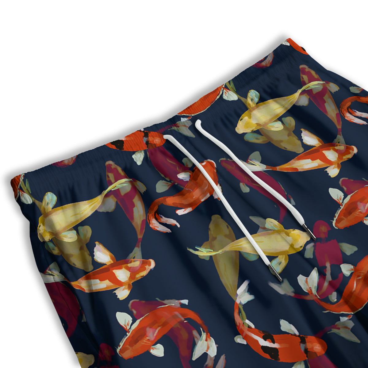 Carp Fish Koi Watercolor Print Pattern Men's Athletic Shorts