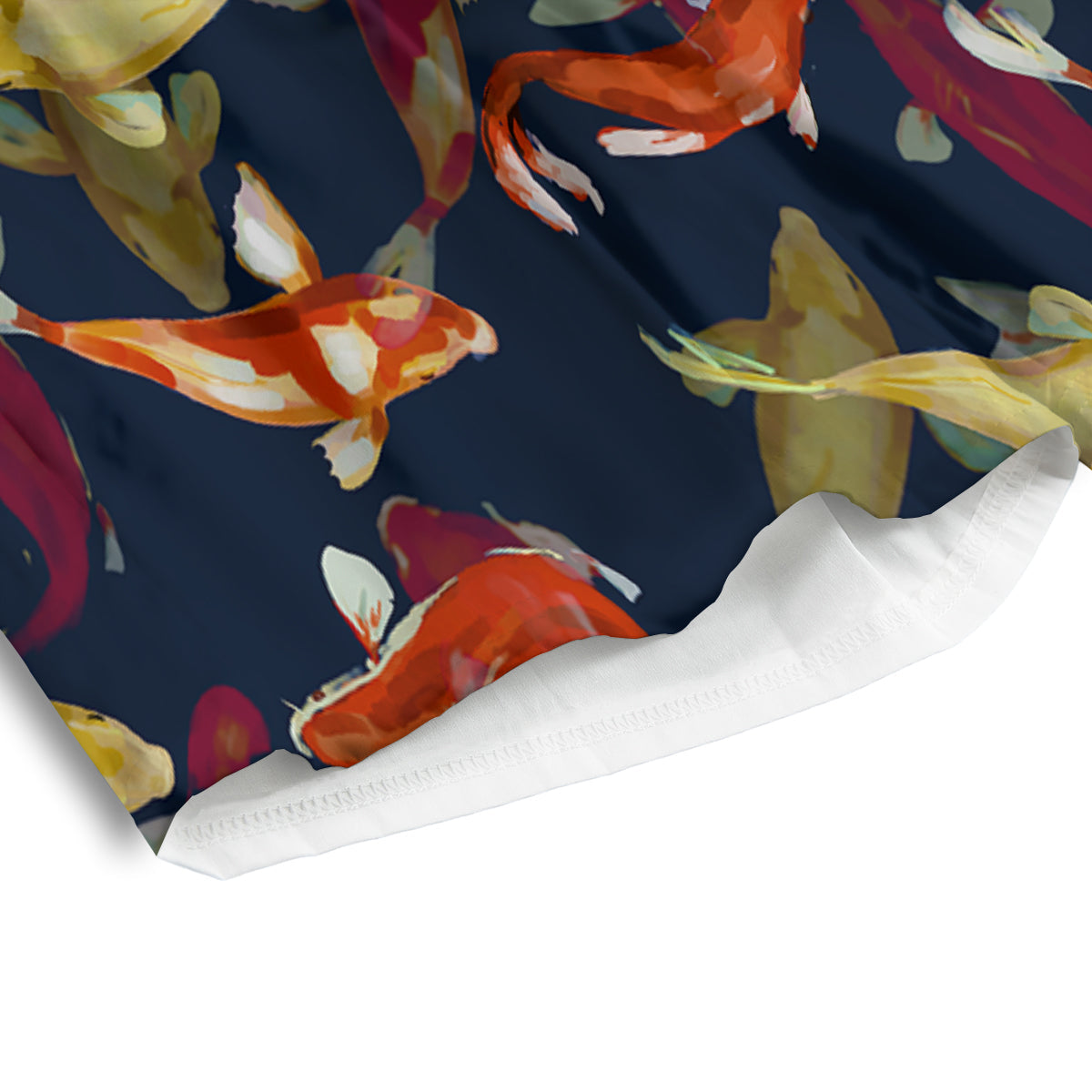 Carp Fish Koi Watercolor Print Pattern Men's Athletic Shorts